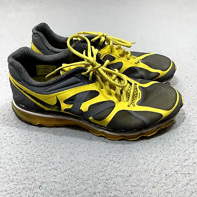 Nike Air Max Shoes Mens 11 Yellow Gray Livestrong Running Sneaker Athletic Cross • $21.75