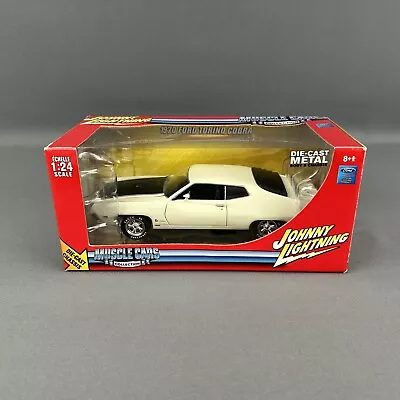 Johnny Lightning 1970 Ford Torino Cobra 1/24 Diecast White #51105 NIB • $105