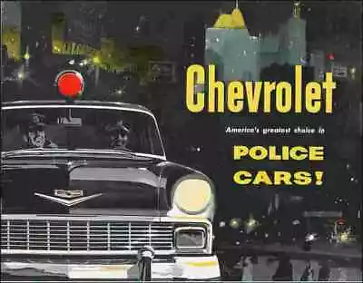 £8.99 • Buy A4 Photo Chevrolet 1956 PoliceCar