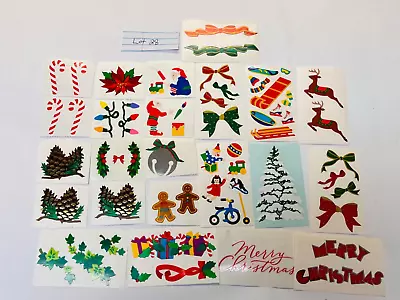 Vintage Mrs Grossman's Sticker Lot-  Christmas Winter Theme 23 Sheets- Set 28 • $14.95