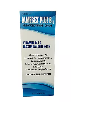 Almebex Plus B12 16 Fl. Oz Alcohol Free • $36.99