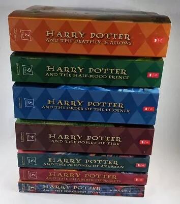 Harry Potter Complete Series Books 1-7 Scholastic Paperback Set • $49.95