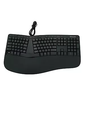 Microsoft - Ergonomic Full-size Wired Mechanical Keyboard - Black - UD READ • $0.99