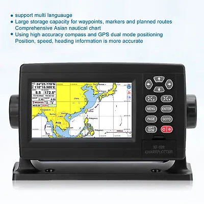 ✈5in Marine GPS Navigator AIS TFT LCD Screen LED Backlight IP65 Waterproof • $310.82
