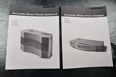 New Bose Acoustic Wave Music System II 5 Disc CD Changer Guide Operating Manual • $25.99