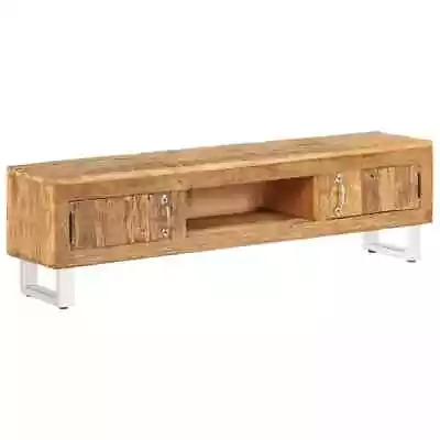 TV Stand Solid Reclaimed Sleeper Wood 140x30x40  B3X7 • £327.99