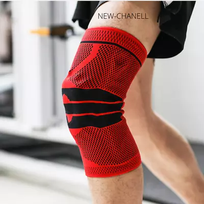 Magnetic Knee Support Compression Braces Wrap Arthritis Patella Pain Strap Red • £5.99