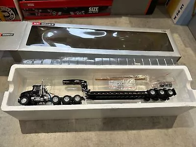 WSI 1:50 Mack Granite Black + Rogers 3 Axle Lowboy Trailer • $304.18