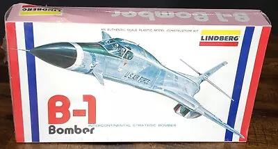 Vintage Lindberg 1/150 Scale U.S. Air Force B-1 Bomber Plastic Model Kit • $19