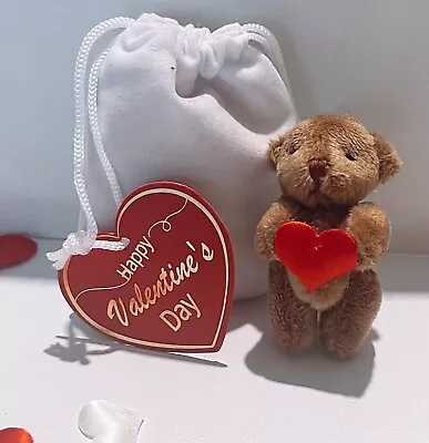 6cm  Valentine's Day Valentines  Teddy Bear Valentines Day Gift • £7.25