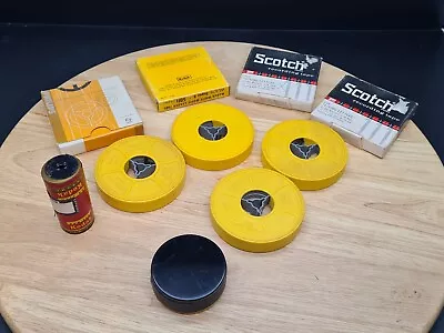 Kodak Scotch Philips 8 Mm Cine Film Spools & Cases - Unsure If Used - See Pics • £12