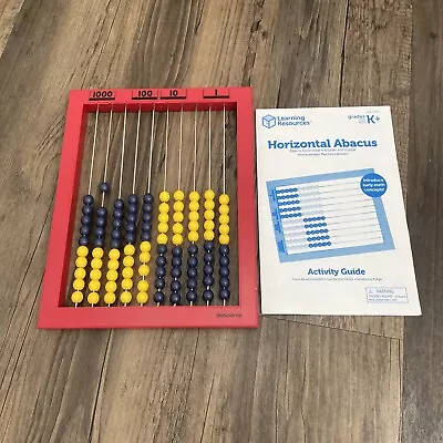 Learning Resources Horizontal Abacus Homeschool Math Manipulative • $4.99