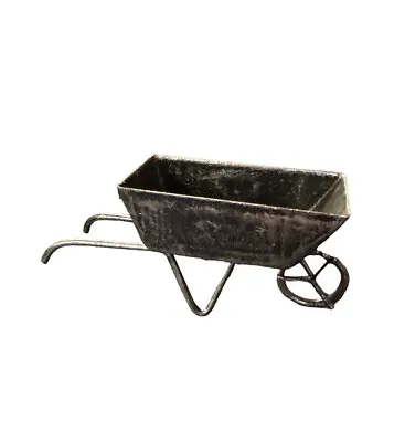 Miniature Dollhouse Fairy Garden Orange Metal Wheelbarrow Rustic Farmhouse New • $7.99