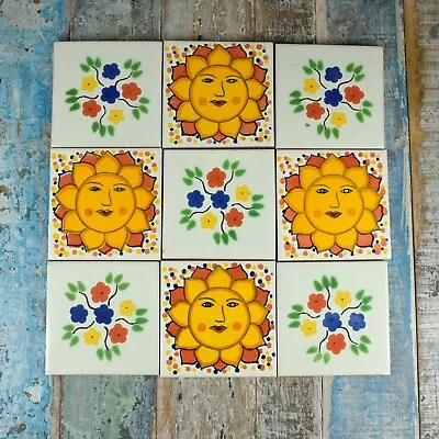 9 AUTHENTIC MEXICAN TILES Large VALENTINA9 • £9.90