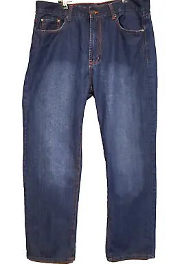 Ed Hardy Jeans Mens 36X34 Denim Embroidered Screaming Tiger Y2K C Audigier • $49.99