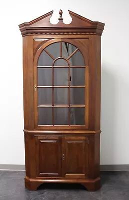 STICKLEY Traditional Solid Mahogany Corner Cupboard / Cabinet • $1295