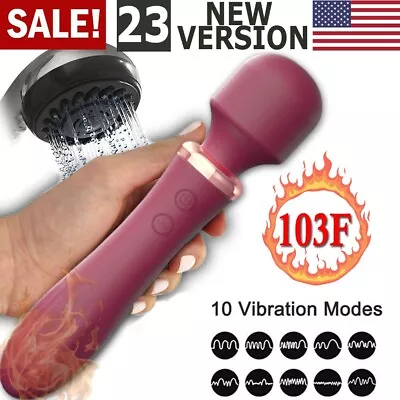 Handheld Massager 20 Speed Wand Vibrating Massage Magic Full Body Therapy Motor • $18.19