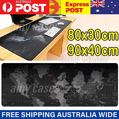 Gaming Mouse Pad Extra Large Size Desk Mat Anti-slip Rubber Speed Mousepad MEL • $10.99