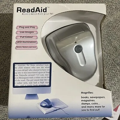 £49.99 • Buy ReadAid - Electronic Reading Aid Digital Magnifier With TV Output. NEW