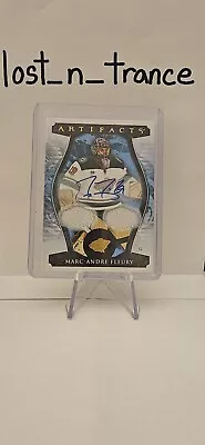 2023-24 UD Artifacts Marc-Andre Fleury Gold Dual Jersey Auto /45 Wild • $71.71