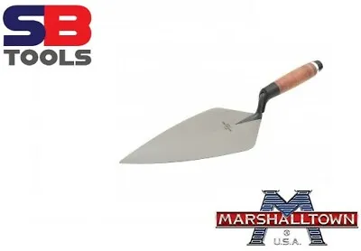 Marshalltown M34105L 10.5  Wide London Pattern Brick Trowel LEATHER  Handle 34L • £64.95