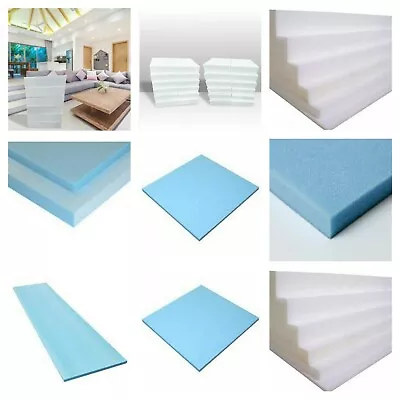 60  X 20  High Density Upholstery Foam Sheet Thickness ½  1  2  3  4  5  6  UK • £9.99