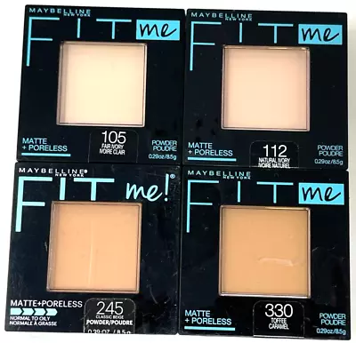 (2) Maybelline Fit Me Matte + Poreless Powder 0.29 Oz YOU CHOOSE YOUR COLOR • $12.99