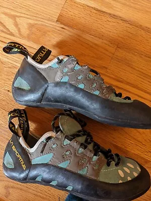 La Sportiva Tarantula Climbing Bouldering Shoes Blue  Size 5/6 (M/W) EU 37 • $25