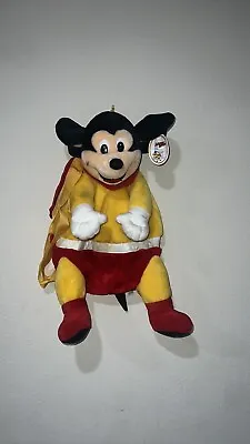 VTG 1998 Mighty Mouse Plush Backpack Rare Htf • $48