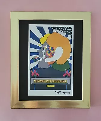 Peter Max | Vintage Print Signed |  Mounted In A New 10x8 In Frame | Buy It Now! • $99