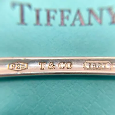 TIFFANY&Co 1837 Bar Necklace Pendant Sterling Silver Authentic Women's Men's • $116.88