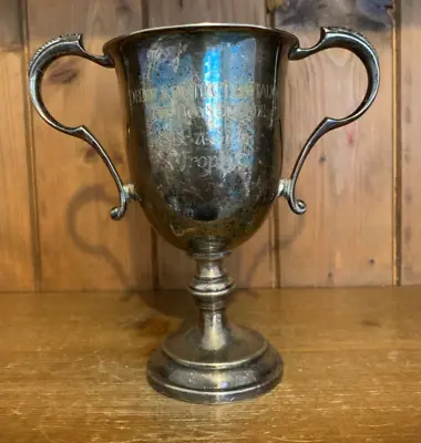 1971 Derby Boys Brigade Vintage Silver Plate Trophy Trophies Loving Cup • $37.32