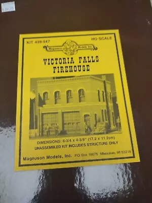 Ho Scale Magnuson Models Victoria Falls Firehouse 439-547 • $89.93