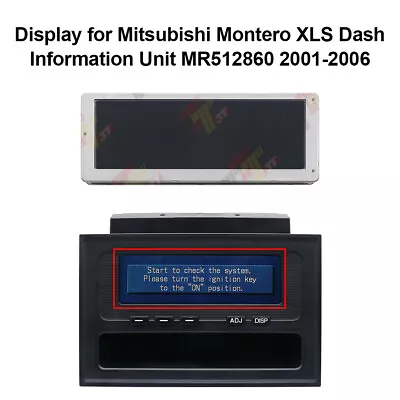 Display For Mitsubishi Montero XLS MR512860 Dash Information Unit 2001-2006 • $49