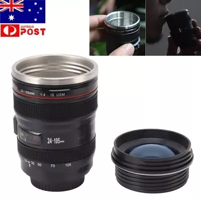 Camera Lens Thermos For Canon EF 24-105mm F/4.0 Stainless Steel Coffee Mug Gift • $31.89