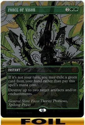 Force Of Vigor - TEXTURE FOIL - OTJ: Breaking News - NM MTG • $69