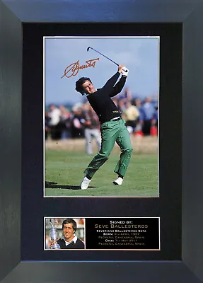 £20.99 • Buy SEVE BALLESTEROS Signed Mounted Reproduction Autograph Photo Prints A4 53