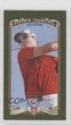 2012 Upper Deck Goodwin Champions Minis Green Lady Luck Back Zach Johnson #46 • $3.42