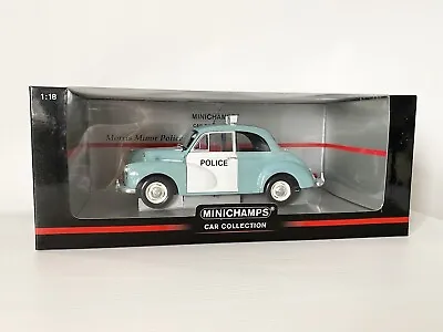 Extremely Rare 1:18 Minichamps Morris Minor Police Car In Amazing Condition!! • £85