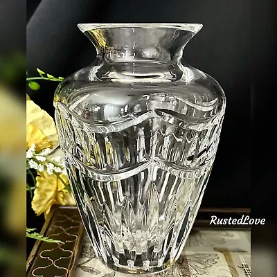 Waterford Crystal Vase Pompeii Flower Holder Cut Crystal - Watermarked 6  • $66