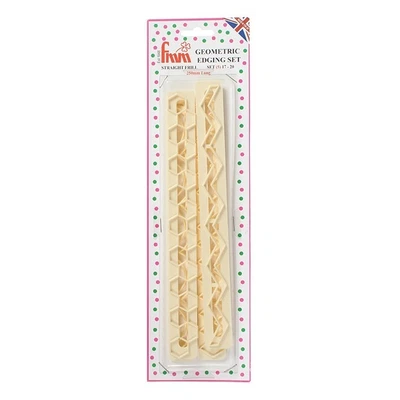 £5.99 • Buy FMM Cutter Geometric Edging Fondant Cake Decoration Hexagon Zig Zag Diamond