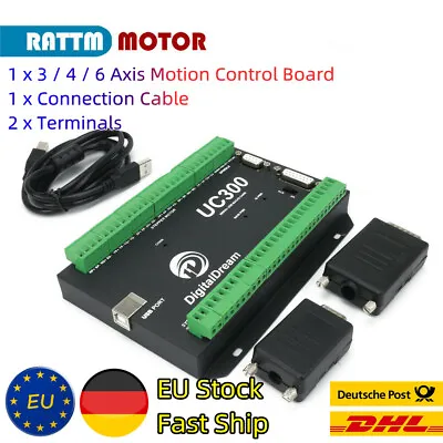 CNC Controller UC300 3/4/6 Axis CNC Upgrade Mach3 USB Motion Controller Card【EU】 • £148.80