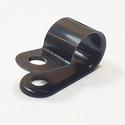 £1.75 • Buy Plastic P Clip 12.0mm 1/2  Nylon Black Pclip Clamp Hose Cable Holder Conduit