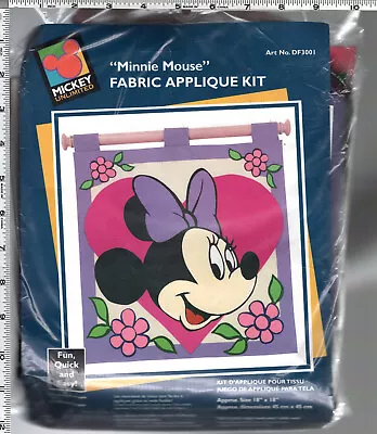  Minnie Mouse  Mickey Unlimited Caron International Fabric Appliqué Kit DF3001 • $17.99
