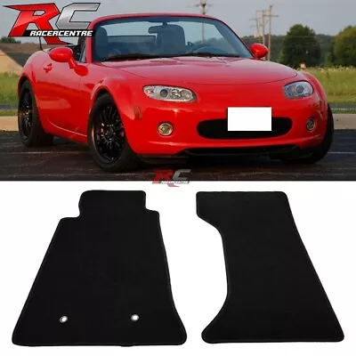 For 06-15 Mazda Miata MX-5 Floor Mats Carpet Front & Rear Black Nylon 2PC • $49.99