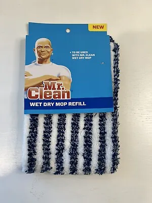 Mr Clean Blue White Wet Dry Floor Mop Refill Classic Microfiber New Machine Wash • $14.99