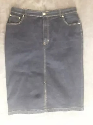 Marks And Spencer  Womens Denim Skirt Size 18 • £10