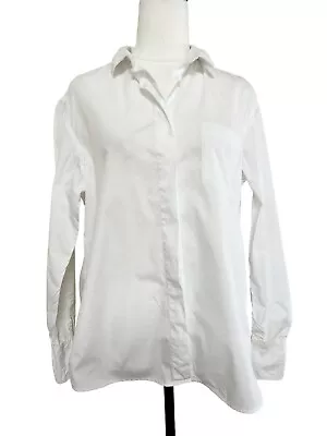 Bassike Classic White Long Sleeve Collared Shirt 3 AU Size 12 • $50