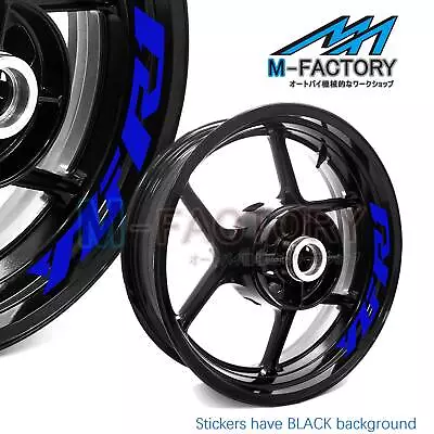 WSSB Rim Tape 17 Inch Wheel Decal Sticker Set Blue For Yamaha YZF R1 YZF-R1 • $43.31