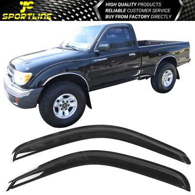 Fits 95-04 Toyota Tacoma Standard Cab Window Visors 2Pc Set Acrylic • $27.99